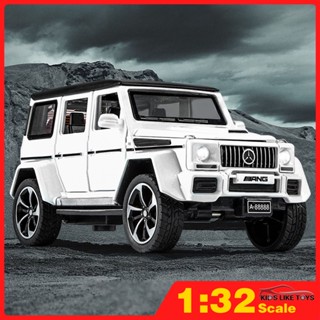 Klt โมเดลรถยนต์ สเกล 1:32 Benz G63 Suv โลหะอัลลอย ของเล่นสําหรับเด็กผู้ชาย