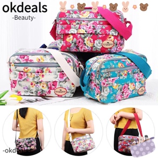 Okdeals กระเป๋าสะพายไหล่ สะพายข้าง ทรงสี่เหลี่ยม แฟชั่นสําหรับสตรี