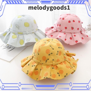 MELODYGOODS1 หมวกกันแดด ประดับโบว์ แฟชั่นฤดูร้อน สําหรับเด็ก