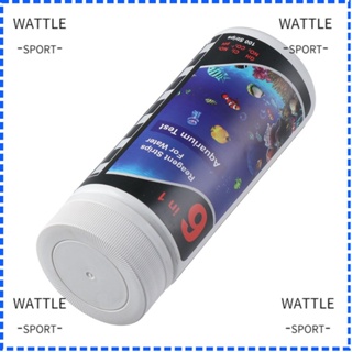 Wattle แถบทดสอบคลอรีน PET 6-In-1 100ct สําหรับตู้ปลา สระว่ายน้ํา