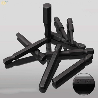 【VARSTR】Screwdriver 50mm Accessories Bit Set Black Hex Magnetic Metric Models Steel