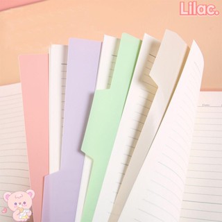 Lilac แผ่นพลาสติก ป้องกันดัชนี หลากสี สไตล์นักธุรกิจ