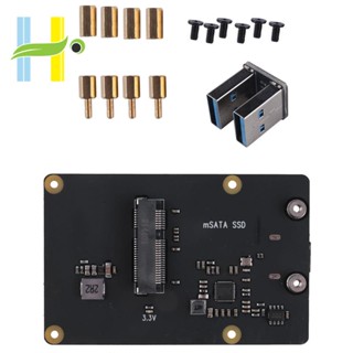 บอร์ดโมดูลขยาย USB3.0 สําหรับ Raspberry Pi 4 MSATA SSD X857 Raspberry Pi 4 Model B X857 V2.0 MSATA SSD