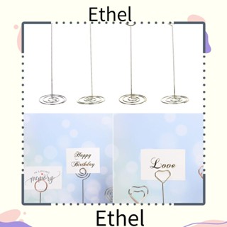 ETHEL1 Ethel1 คลิปหนีบกระดาษ รูปการ์ด แฟชั่นโรแมนติก สําหรับตกแต่งโต๊ะงานแต่งงาน 1 ชิ้น