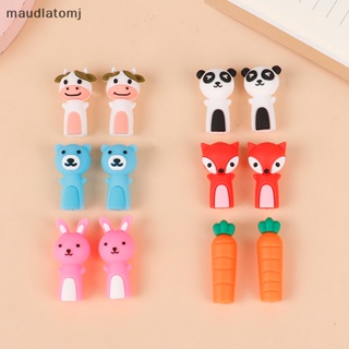 Maud 3 ชิ้น / 1 ชุด ซิลิโคน ดินสอ ฝาครอบ เครื่องสําอาง ปากกา ท็อปเปอร์ ขยาย อุปกรณ์การเรียน EN