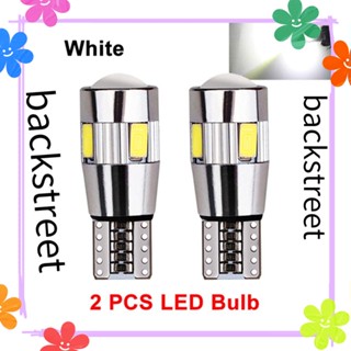 Backstreet หลอดไฟสัญญาณถอยหลัง LED 5W5 T10 สําหรับรถยนต์ 2 ชิ้น