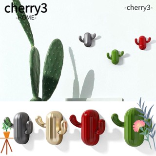 Cherry3 ตะขอแขวนเสื้อคลุม โลหะผสมสังกะสี สําหรับห้องครัว ห้องน้ํา