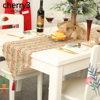 Cherry3 ผ้าปูโต๊ะ เรียบง่าย ปีใหม่ ตกแต่งบ้าน ผ้าปูโต๊ะ