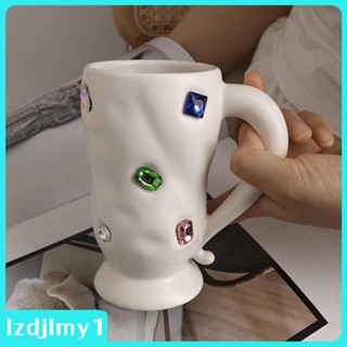 [Lzdjlmy1] แก้วกาแฟเซรามิค พอร์ซเลน พร้อมหูจับ ของขวัญ สําหรับบ้าน ออฟฟิศ แฟนสาว