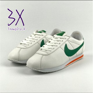 ใหม่ Nike Cortez Xlv Classic Casual Premium นําเข้า สีขาว สีเขียว