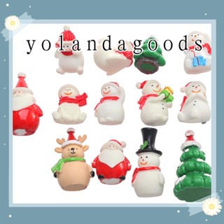 yolandagoods ตุ๊กตาจิ๋วตุ๊กตากวางนางฟ้าของขวัญคริสต์มาส 1 ชิ้น