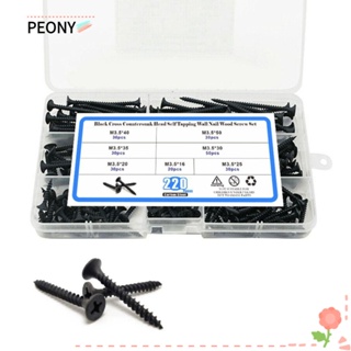 Peonypavilion สกรูหัวแบน สเตนเลส M3.5 ความแข็งแรงสูง สําหรับงานไม้ 220 ชิ้น