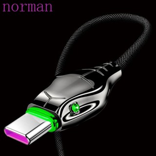 Norman สายชาร์จเร็ว LED 0.5 1 2 3 ม. พร้อมไฟ LED สายชาร์จข้อมูล USB-C สายชาร์จเร็ว สายชาร์จเร็ว