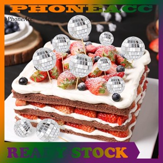 Phoneacc ท็อปเปอร์ดิสโก้ คัพเค้ก น้ําหนักเบา 6 ชิ้น