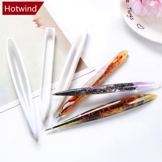 Hotwind แม่พิมพ์ซิลิโคนใส อีพ็อกซี่ รูปปากกาลูกลื่น สําหรับทํางานฝีมือ DIY C6W5