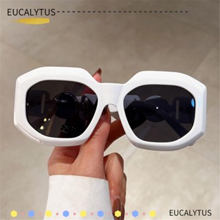 EUTUS แว่นตากันแดด UV400 ไล่โทนสี กรอบหลายเหลี่ยม ขนาดใหญ่ สําหรับผู้ชาย และผู้หญิง