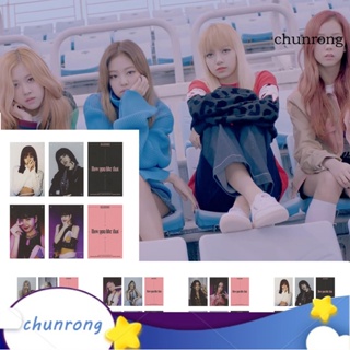 Chunrong การ์ดโลโม่ พิมพ์ลาย Black-Pink How You Like That Series สําหรับแฟนคลับ 4 ชิ้น