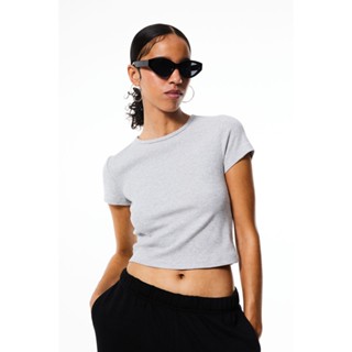 H&amp;M  Woman Ribbed cropped top 0980930_15