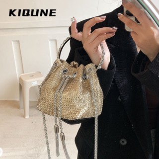 KIQUNE   กระเป๋าสะพาย ข้าง กระเป๋าผู้หญิงสะพายข้าง 2023 new  ทันสมัย High quality สวย รุ่นใหม่ L91TLPL 37Z230910