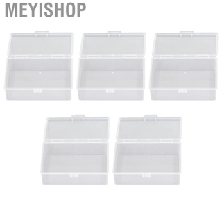 Meyishop Small Transparent Storage Box Non Leakage Multifunctional Easy To Open Close Safe Seamless Edges Plastic Container for