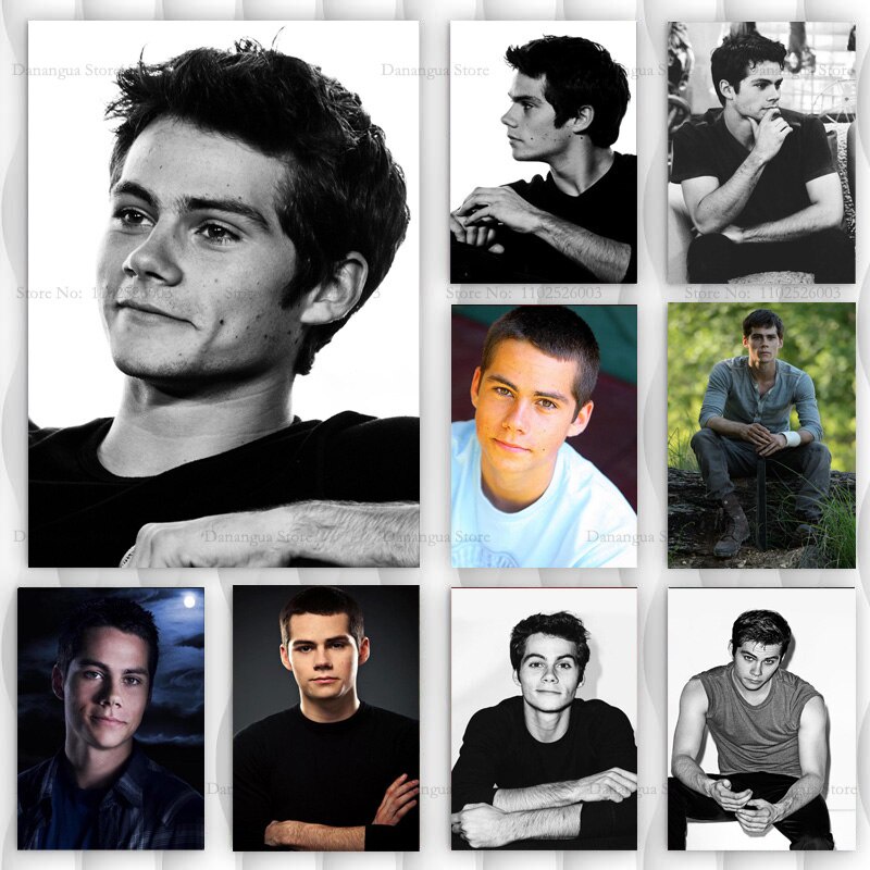 Dylan Obrien ภาพยนตร์คลาสสิก Actor Star Teen Wolf โปสเตอร์พิมพ์ Wall Art ผ้าใบภาพวาดสีน้ํามันภาพของข