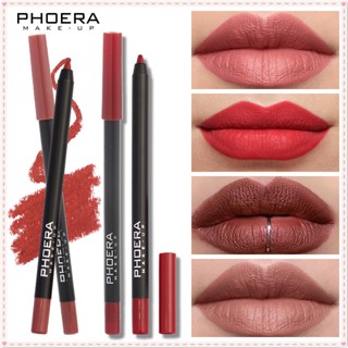 Phoera 13 สี Matte Lip Liner กำมะหยี่หมอกพื้นผิวกันน้ำ Sweatproof Non Stick Cup Non Fade Long Lasting Lip แต่งหน้า Taller JOYFEEL