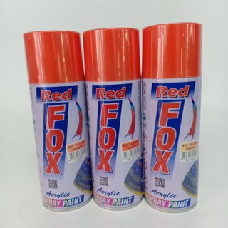 สีสเปรย์ เรดฟ็อกซ์ RED FOX #14 (226) Orange 1กระป๋อง 400ซีซี ของแท้ สีสวยสด สินค้าคุณภาพ (MS_Parts Online.)