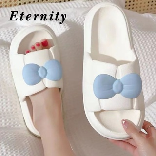 Eternity รองเท้าแตะผู้หญิง น่ารักหนาพื้นลื่น อาบน้ำในห้องน้ำรองเท้าแตะ  นุ่ม สำหรับใช้ในบ้าน32z072607