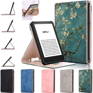 เคสแท็บเล็ตหนัง ฝาพับ พร้อมขาตั้ง สําหรับ Amazon Kindle 11th Gen 2022 6.0 นิ้ว