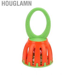 Houglamn Shaker Toy  Bright Color Detachable Baby Cage Bell Rattle Healthy Safe with Oval Handle for Early Education