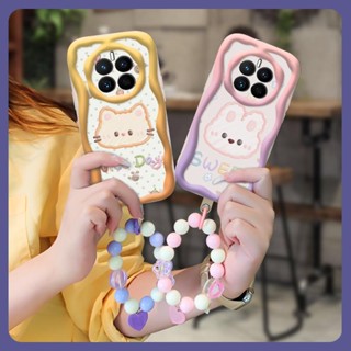 youth Love bracelet Phone Case For Huawei Mate50/Mate50E Wave border Heat dissipation flower texture Anti drop airbag