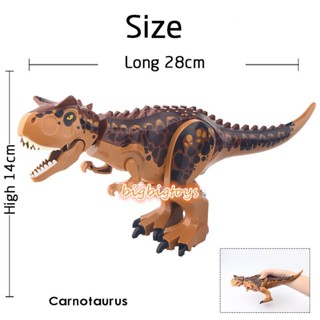 Jurassic Park Carnotaurus ของเล่นตัวต่อเลโก้ไดโนเสาร์ L032 OQYV WQR9