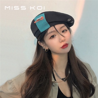 Misskoi [พร้อมส่ง] หมวกเบเร่ต์ลําลอง เข้ากับทุกการแต่งกาย แฟชั่นฤดูใบไม้ผลิ และฤดูใบไม้ร่วง สไตล์ญี่ปุ่น สําหรับเด็กผู้หญิง