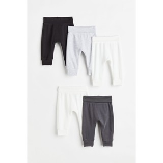 H&amp;M กางเกงขายาวผ้าคอตตอน แพ็ก 5 ตัว Girl 5-pack cotton trousers 0814307_2