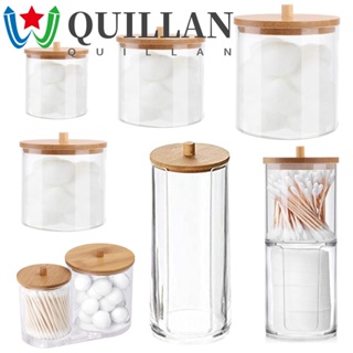 Quillan Qtips ที่ใส่สําลีแผ่น อะคริลิค สีแคนดี้ เครื่องสําอาง เครื่องประดับ โหลห้องน้ํา