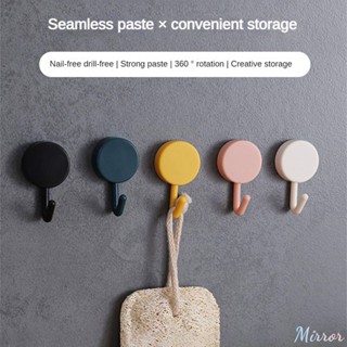 มัลติฟังก์ชั่น Self Adhesive Hook ห้องครัวห้องน้ำ Strong Hook Non-Marking Kitchen Hook Household Wall Hanging Punch Free Door Hook M