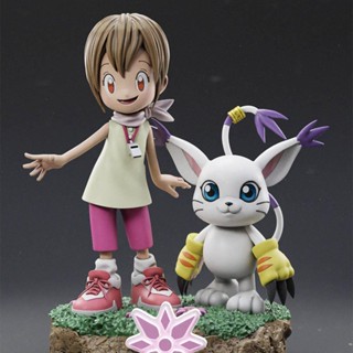 9.9 เหนื่อยมากGk โมเดลเรซิ่น รูปสัตว์ประหลาด Digimon Yagami สีขาว แฮนด์เมด diy D6DQ