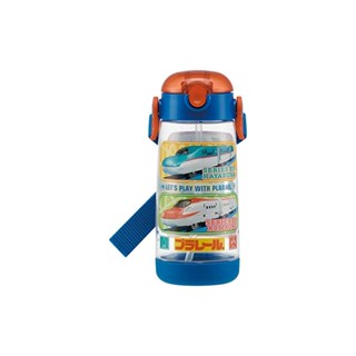 Skater Childrens Water Bottle with Straw Clear Bottle Plarail 20 480ml Boy PDSH5