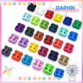 Daphs ตัวล็อกสายเชือกรองเท้า พลาสติก หลากสี 4 มม. 20 ชิ้น