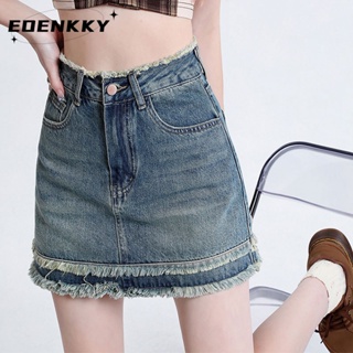 EOENKKY  กระโปรง กระโปรงยีนส์ กระโปรงกางเกง 2023 NEW Style 072712 Korean Style สวยงาม พิเศษ Comfortable A93M081 36Z230909