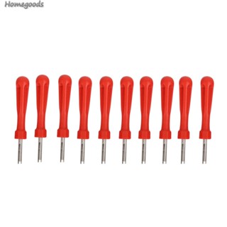 ใหม่ เครื่องมือไขควงถอดแกนวาล์วยางรถยนต์ 10 ชิ้น [homegoods.th]