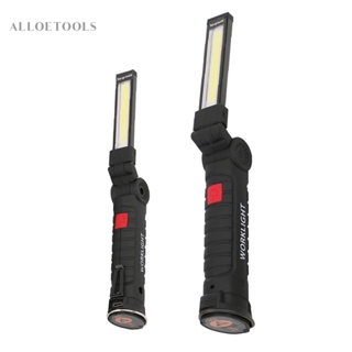 ไฟฉายแม่เหล็ก COB LED กันน้ํา ชาร์จ USB สําหรับตั้งแคมป์ 1-10 ชิ้น [alloetools.th]