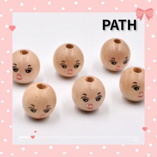 Path ลูกปัดไม้ ทรงกลม 18 มม. สําหรับทําเครื่องประดับ แฮนด์เมด DIY 100 ชิ้น