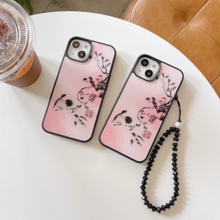 เคสโทรศัพท์มือถือแบบแข็ง ลายภาพวาดสีน้ํามันน่ารัก พร้อมขาตั้ง สําหรับ IPhone 11 12 12Pro 12ProMax 13 13Pro 13ProMax 14 14Pro 14ProMax