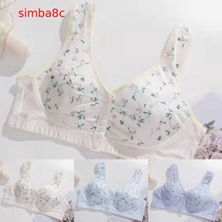 【Simba】บราชั้นใน ไม่มีโครงเหล็ก ระบายอากาศ น้ําหนักเบา สีพื้น สวมใส่สบาย สําหรับผู้หญิง