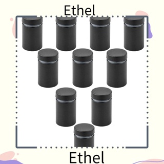 Ethel1 สกรูสเตนเลส 1/2 นิ้ว x 1.18 นิ้ว สีดํา สําหรับแขวนกรอบรูปอะคริลิค 20 ชิ้น