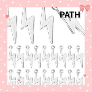 Path จี้สลักเกลียว โลหะผสมเงิน สไตล์วินเทจโบราณ 28 มม. x 7.7 มม. x 1.5 มม. 60 ชิ้น