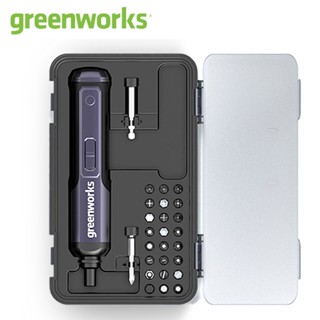 Greenworks ชุดไขควงไฟฟ้าไร้สาย 8Nm 4V 2000mAh Li-ion ชาร์จ USB พร้อมดอกไขควง 26 ชิ้น