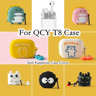 【imamura】เคสหูฟัง แบบนิ่ม ลายการ์ตูนน่ารัก สไตล์วินเทจ สําหรับ QCY T8 QCY T8