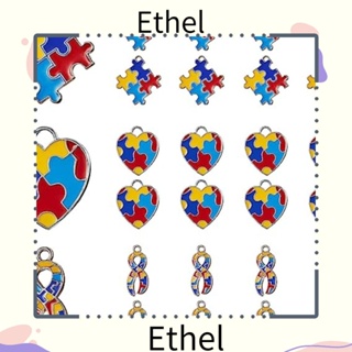 Ethel1 จี้จิ๊กซอว์ปริศนา คละสี สําหรับทําต่างหู DIY